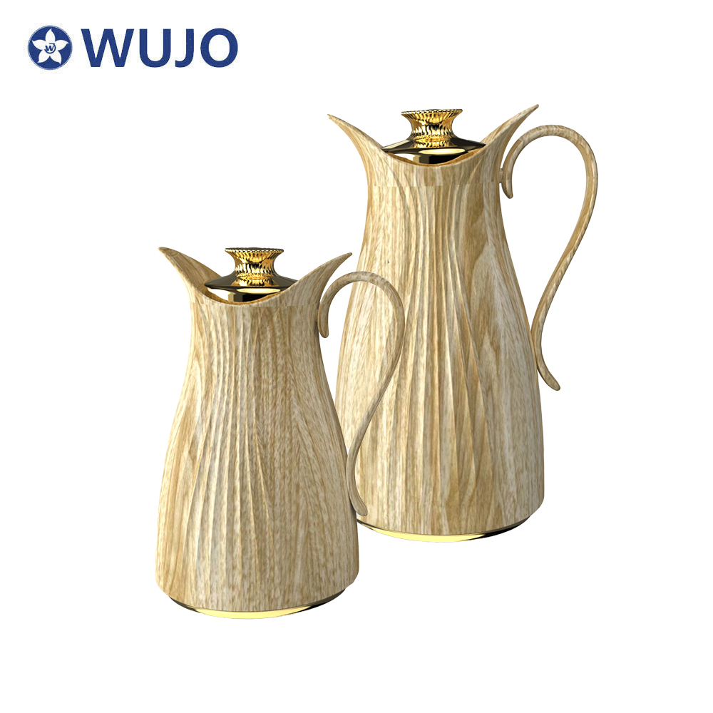 WUJO 24hr Hot Cold Coffee Pot Vacuum Insulated Water Coffee TeaThermal Arabic Coffee Dallah