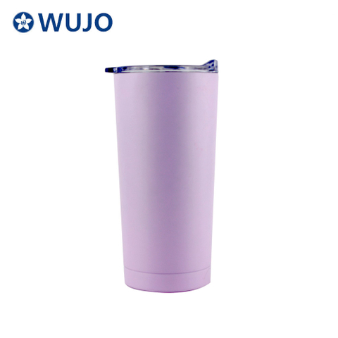 Wujo Simple Style Double Wall Stainless Steel Beer Mug 