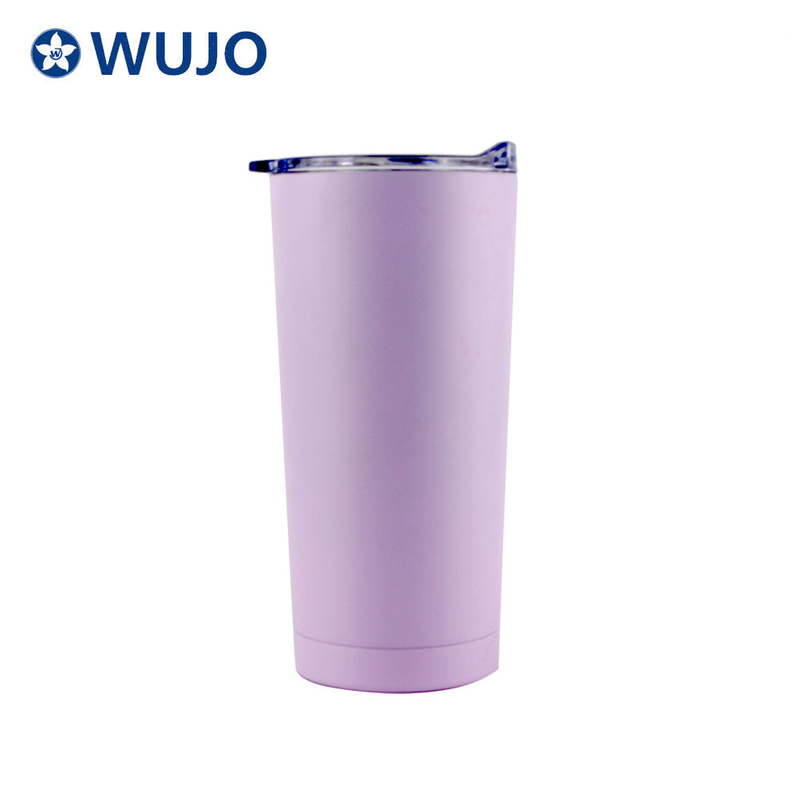 Wujo Simple Style Double Wall Stainless Steel Beer Mug 