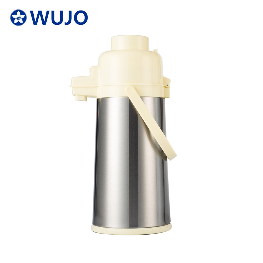  WUJO OEM Free Design Insulated Thermal Water Coffee Pump Air Pressure Vacuum Flask 