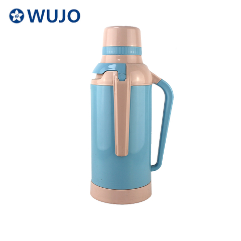 WUJO Popular Hot Tea Glass Refill Vacuum Flask 2L 3.2L Water Bottle Thermos