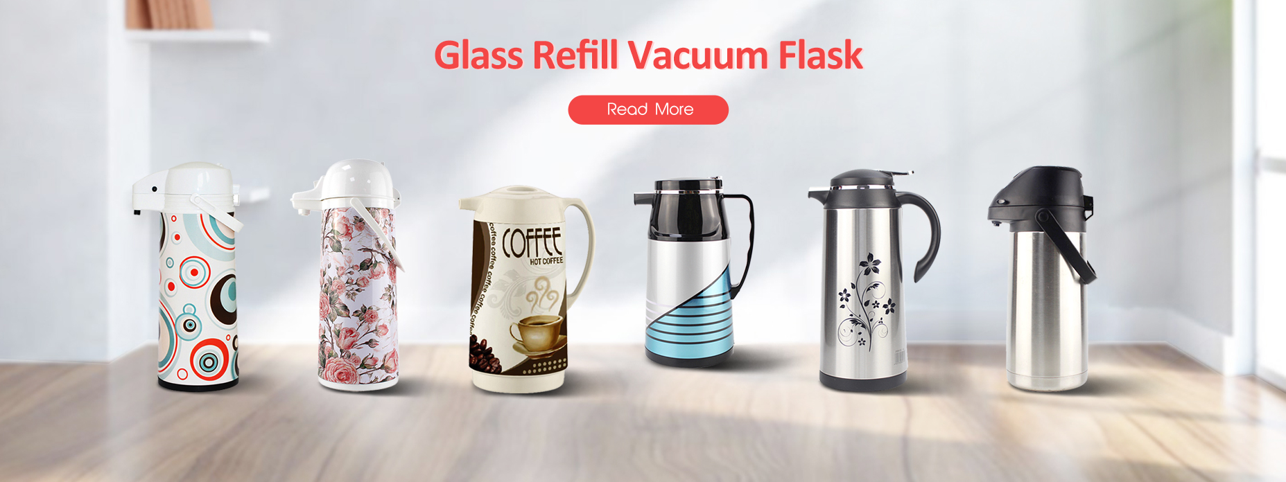 glass refill vacuum flask