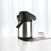 WUJO Silver Stainless Steel Pump Hot Water 4L thermos