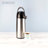 WUJO 1.9L Glass Inner Customized Logo Vacuum Insulated Hot Water Airpot