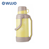 WUJO Wholesale Glass Plastic Coffee Pot Hot Water Tea Thermos Vacuum Flask