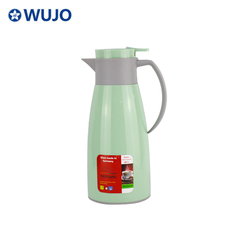 Manufacturer Green 24hr Hot Cold Water Coffee Thermal Insulated Plastic Glass Vacuum Coffee Pot 