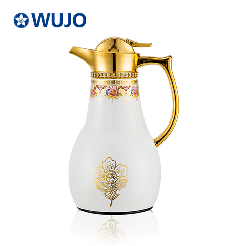 WUJO Luxury High Quality Saudi Arabic Thermos Tea Coffee Pot with Glass Liner