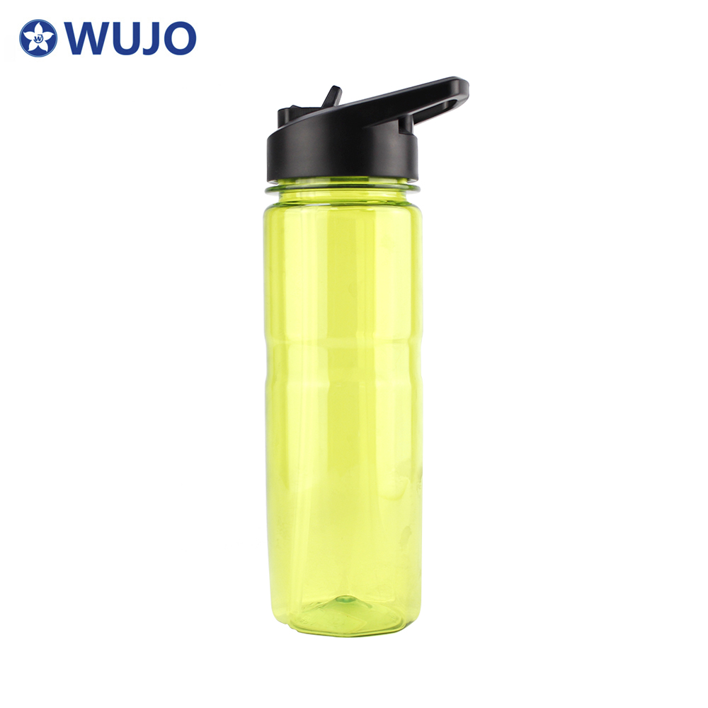 Wujo Customer Logo Portable Sports Plastic Water Bottle
