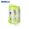 WUJO Hot Cold Metal Printing Insulation Thermos Bucket Barrel Thermal Bucket Water Jar with Faucet