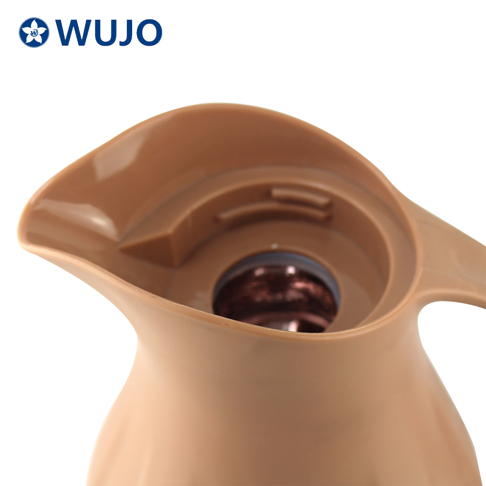 WUJO 2021 1.0L Arabic Plastic Thermos Vacuum Jug Coffee Pot Tea Flask with Glass Liner