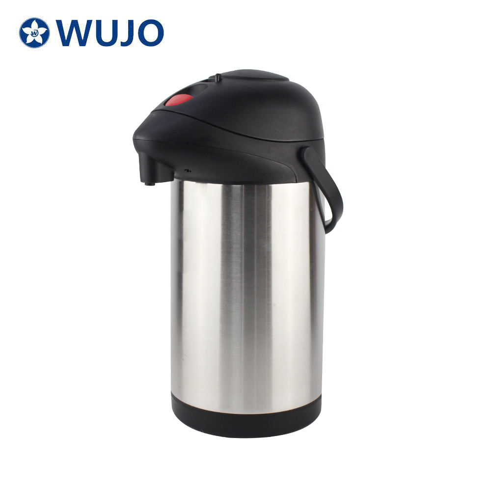 WUJO 2.5L 3L 4L 5L Thermos Double Wall Stainless Steel Airpot Coffee Dispenser