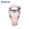 WUJO 0.5L 1L 1.5L 2L 3.2L Vacuum Insulated Thermal Pink Glass Refill 