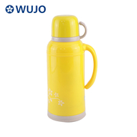 Best Selling Glass Refill Travel Coffee Tea Yellow Plastic Thermos --Keep Hot 24 Hours 