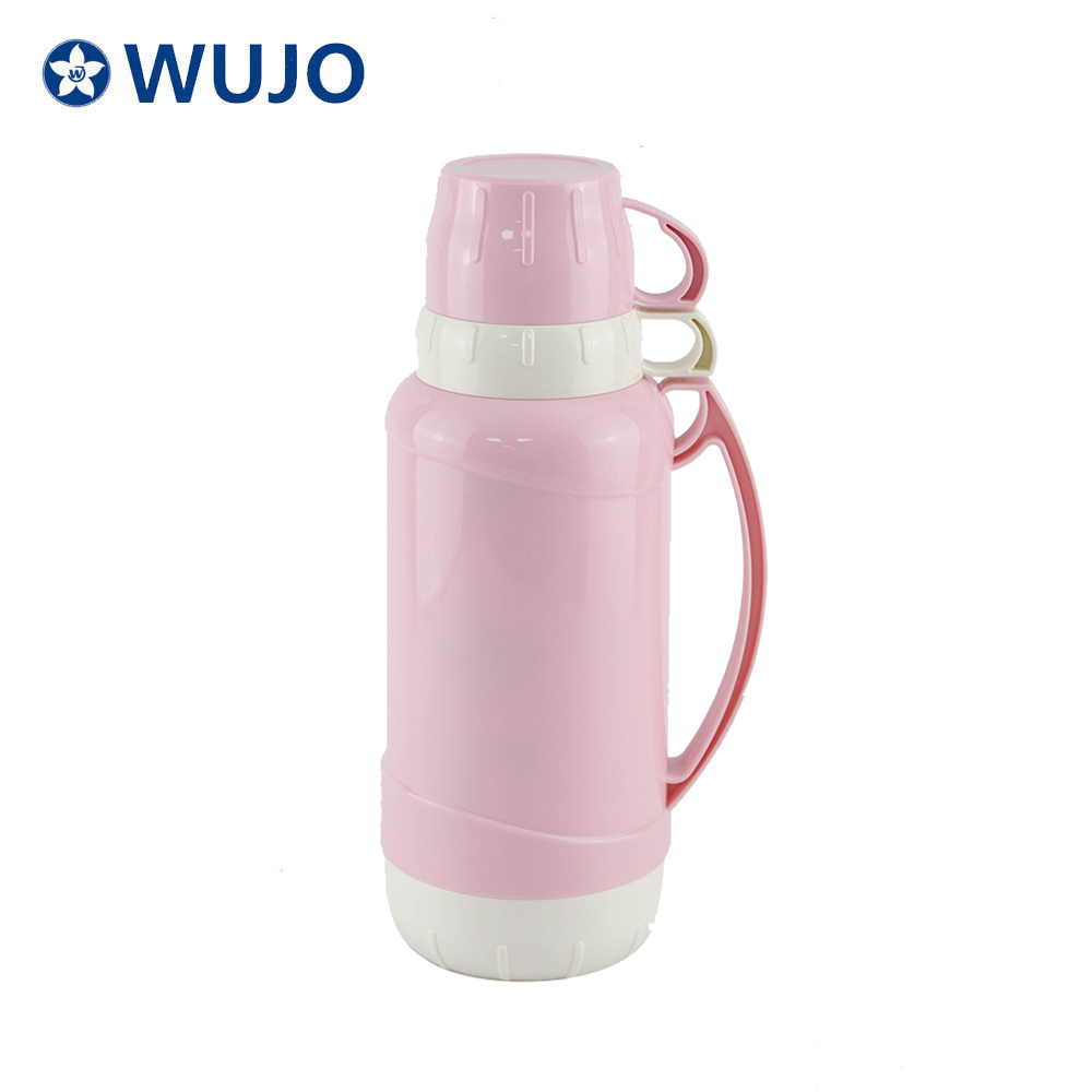 1L 1.8L Hot Sell Outdoor Plastic Thermos Vacuum Flask with Glass Refill 