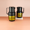 WUJO Pink Glass Refill Hot Cold Royal Style Matte Turkish Coffee Thermos Flask Arabic 