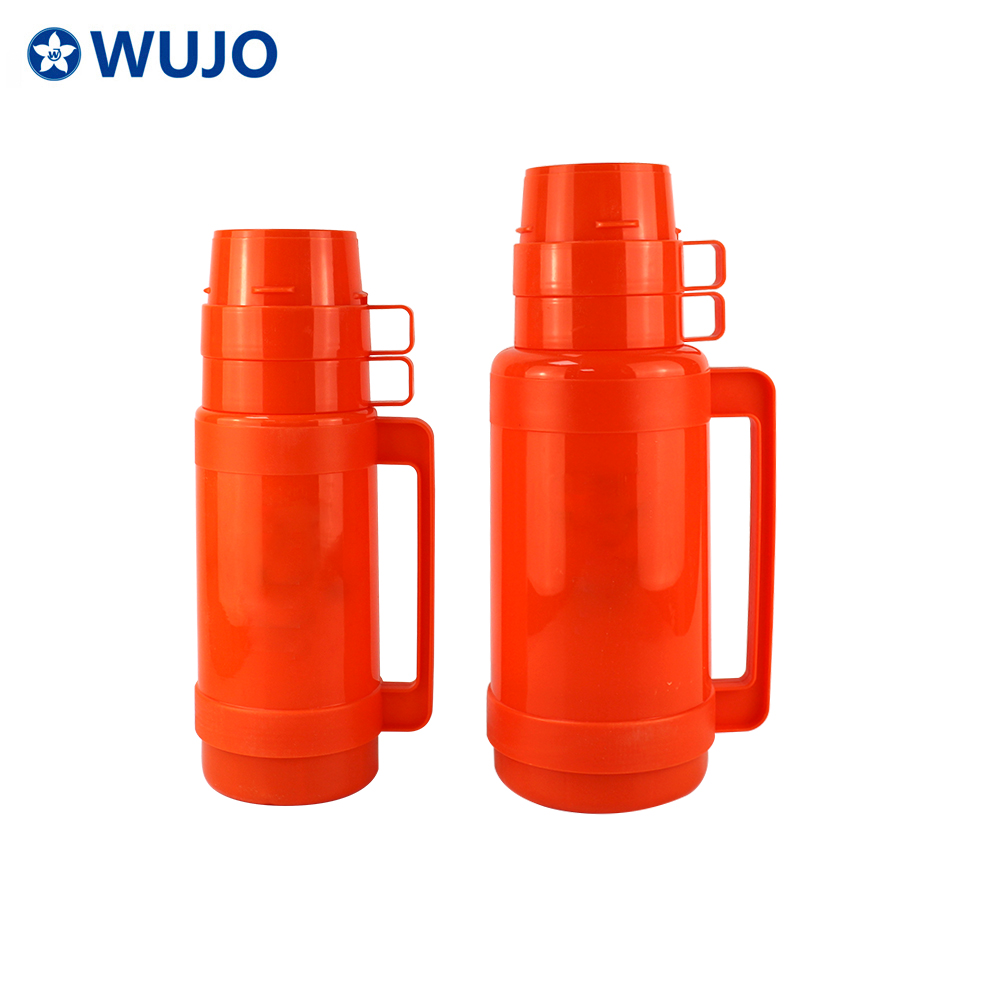 South American 1000ml 1800ml Plastic Tea Water Glass inside Flask Wholesale From WUJO