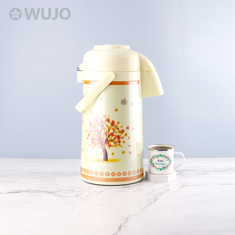 Manufacturer Customized Logo Hot Water Airpot Best Quality Thermos Flask with Glass Liner