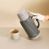 WUJO 1.8L Grey European Hot Tea Water Vacuum Plastic Travel Coffee Thermos