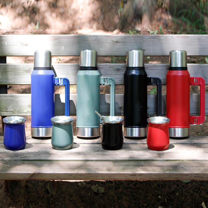 WUJO 304 Eco Friendly Vacuum Insulated Thermal Double Wall Stainless Steel Thermos Termo Stanley