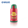 304 CUTE CARTOON STRAW Custom Hot Cold Double Wall Stainless Steel Vacuum School Kids Water Bottle with Bag