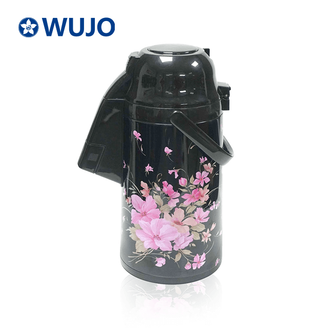 3L Glass Inner Pump Dispenser Thermos Coffee Vacuum Air Pot
