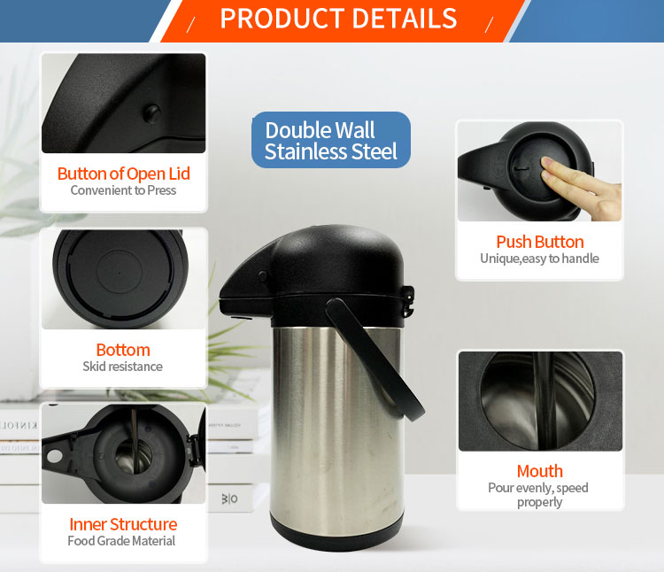 2.5L 3L 3.5L 4L Vacuum Coffee Airpot