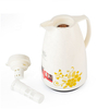 WUJO White Midde East Percolator Vacuum Thermal Plastic Coffee Pot with Glass Refill Inner