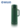 2021 Best Plastic Thermos Flasks with Glass Refill Dark Green Color --WUJO