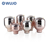 WUJO 0.5L 1L 1.5L 2L 3.2L Vacuum Insulated Thermal Pink Glass Refill 
