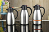 WUJO 24hr 2 Liter Hot Cold Water Coffee Tea Silver Double Wall Stainless Steel Thermo