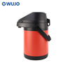 WUJO Silver Stainless Steel Pump Hot Water 4L thermos